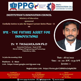 IPR- The Future Asset for Innovations 
